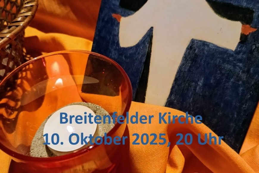 Ankündigung des Taizé-Gottesienstes - Copyright: Michaela Lemke